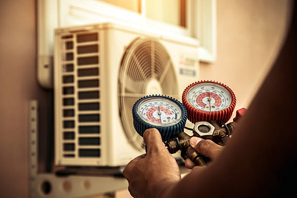 Professional Heat Pump Repair technician working in Gambrills, MD